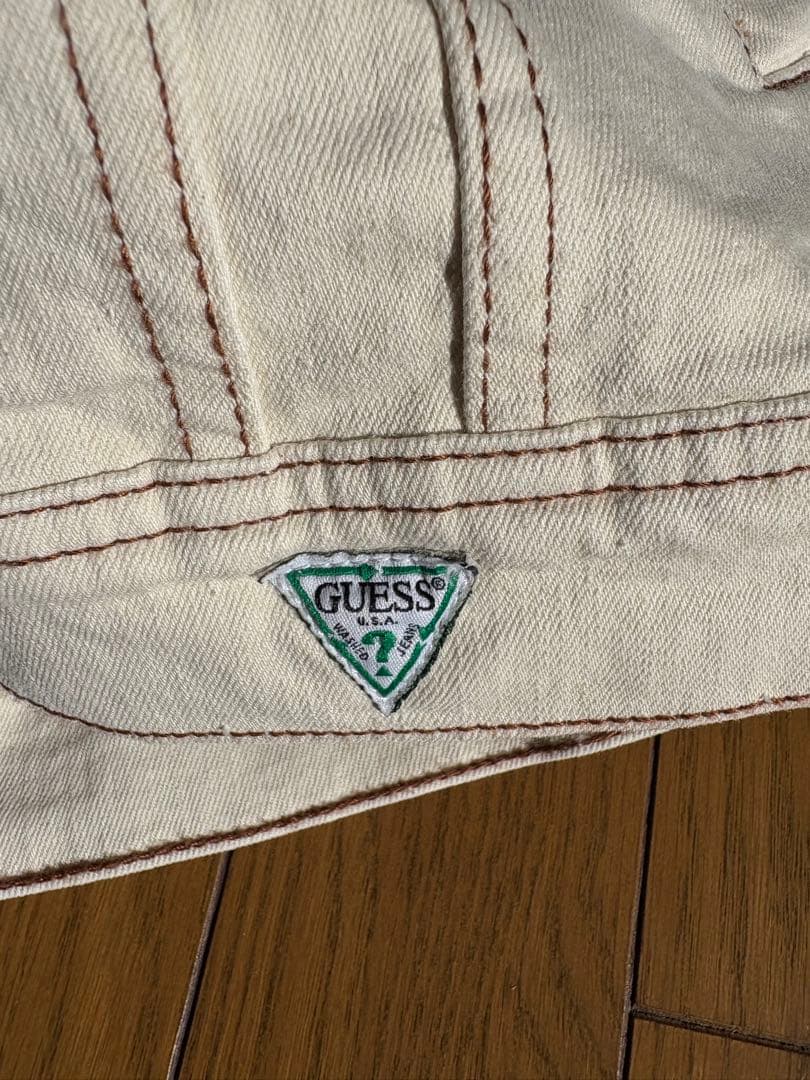 メ*3様 GUESS ホワイト デニムジャケット