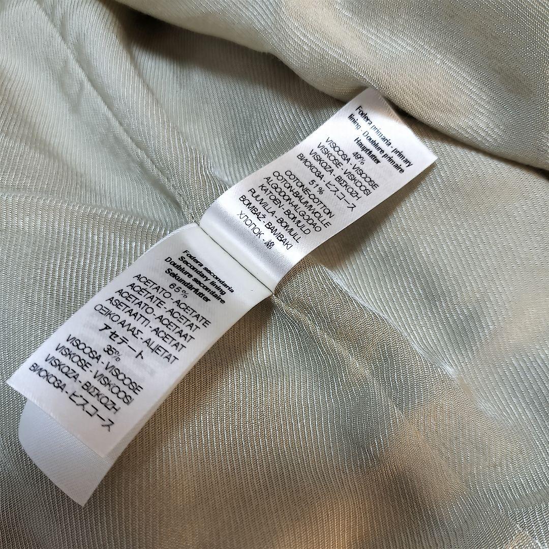 【新品タグ付】forte_forte ダブルブレストチェスターコート カーキ