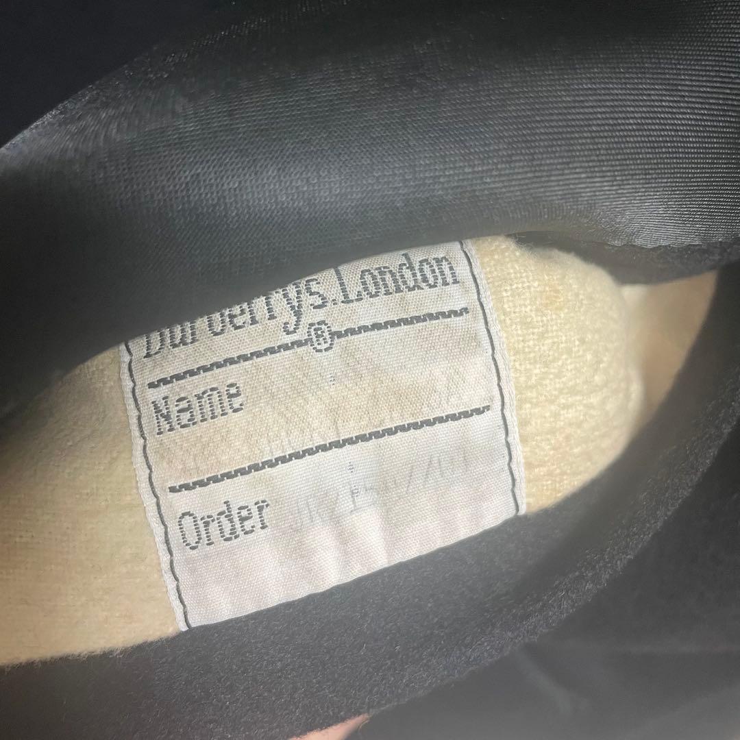 バーバリー カシミヤ 100% バルマカンコート イングランド製 ダークネイビー