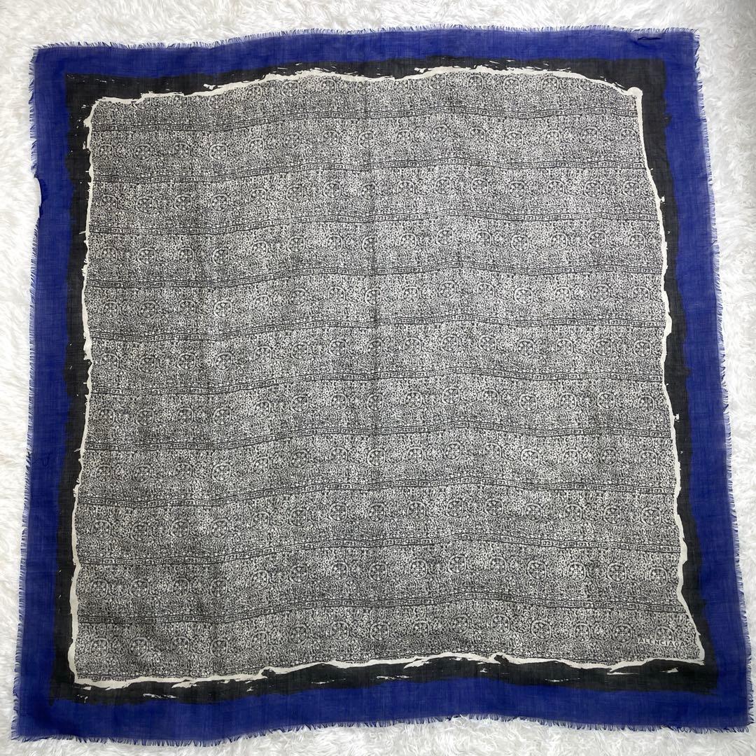 BALENCIAGA バレンシアガ　超大判スカーフ　ショール　クロス　シルク　絹