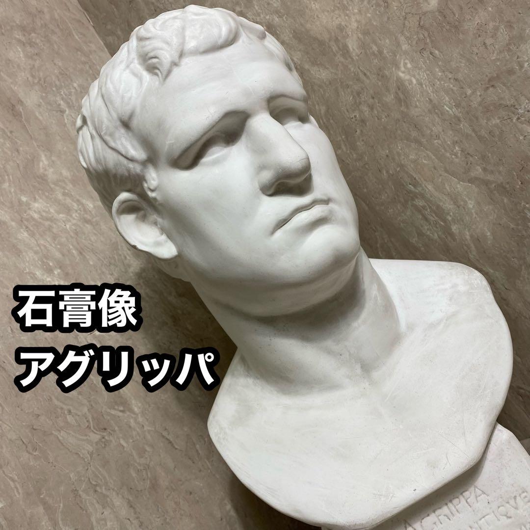 アグリッパ AGPIPPA 石膏像 胸像 デッサン 彫刻 アンティーク レトロ