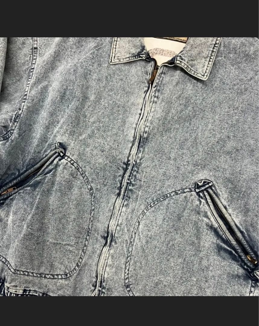 i*2様 armani jeans 80s vintage 虎花デニムジャケット