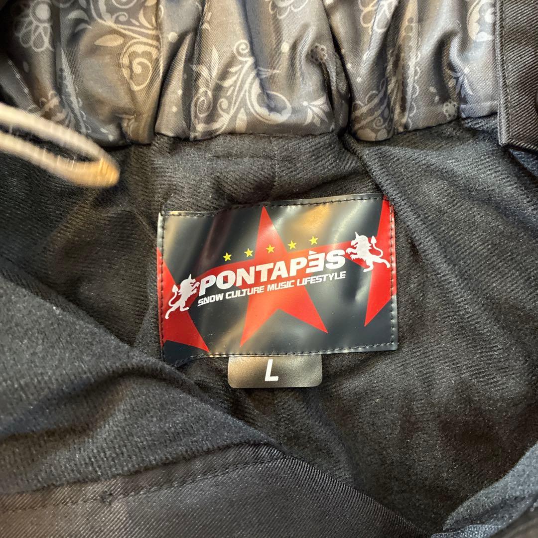 PONTAPES ポンタペス スノーボードウェア カモフラージュL 上下セット