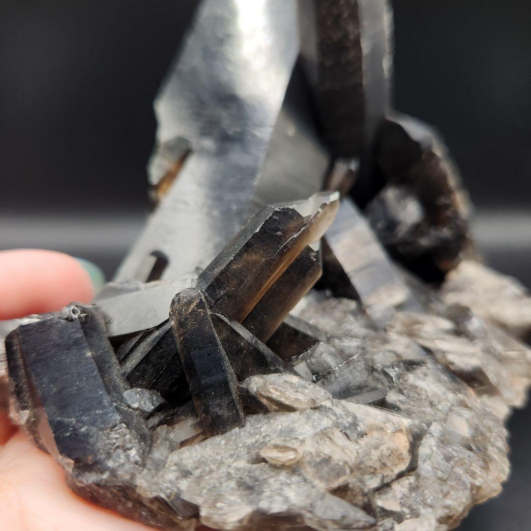 最強パワー【天然】モリオンクラスター ★ ブラジル産 ★ 魔除け