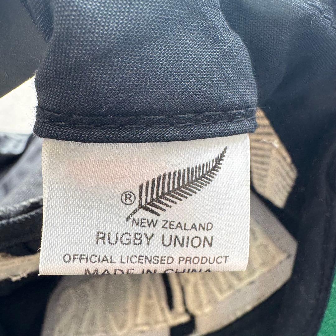 極美品 CANTERBURY オールブラックス スタジャン XL キャップ付き