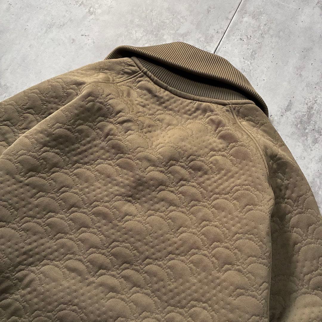 古着 Onitsuka Tiger 総柄 トラックジャケット 金刺繍 L カーキ