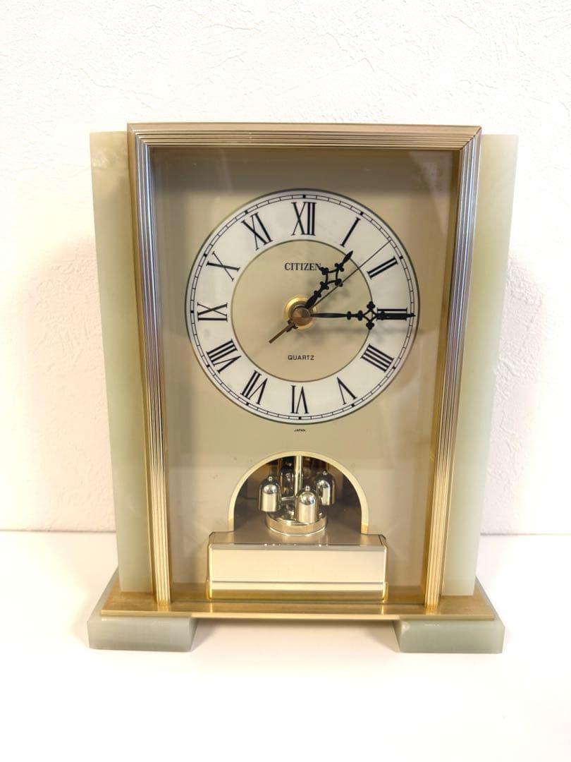 CITIZEN シチズン 置き時計 大理石 レトロ 置時計 - メルカリ