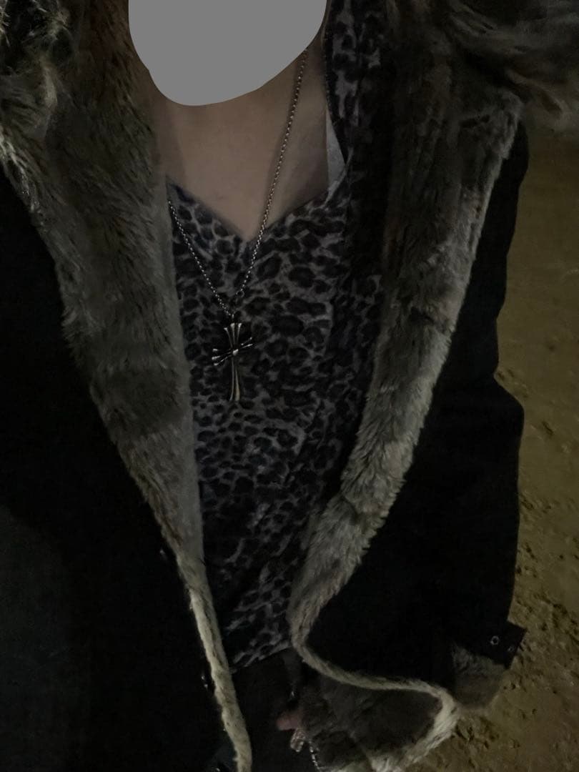 y2k グランジファーお兄系平成パンクロックコート重ね着ギミック