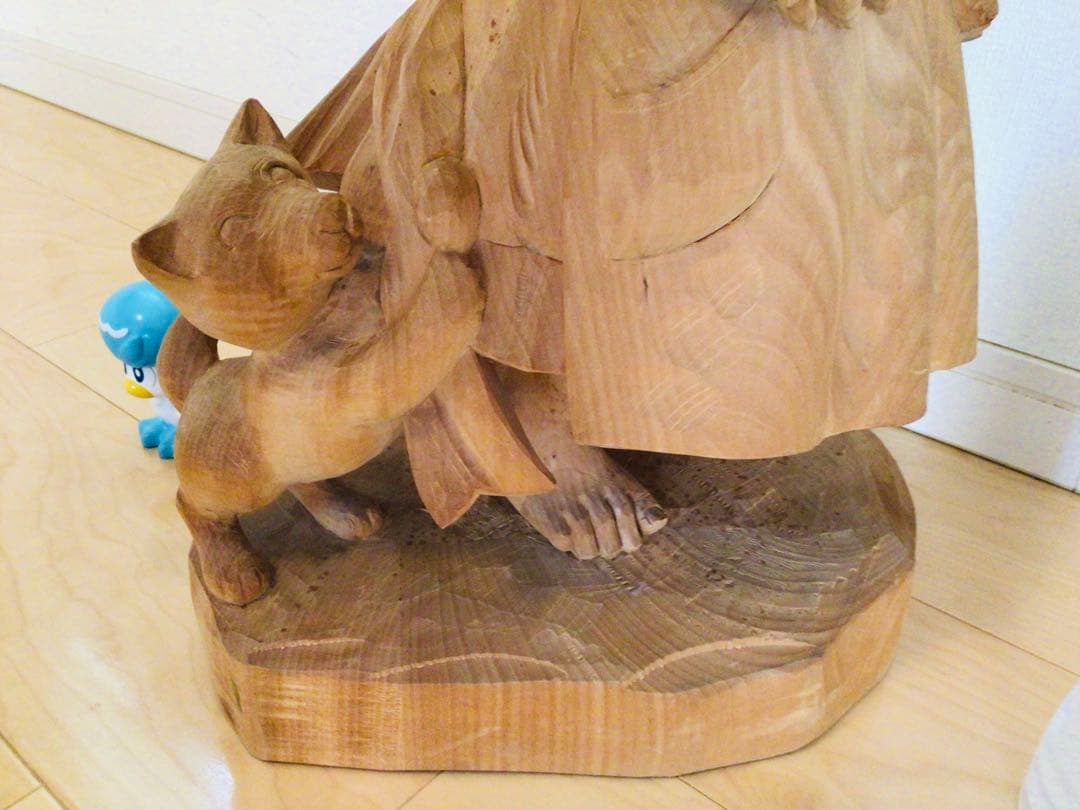 超特大逸品・非売品1点物・木彫り人形・ANRI・アンリ工房『サラ・ケイ』57cm