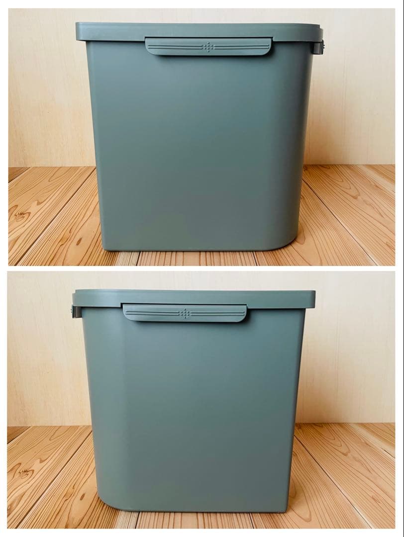 4個セット/タッパーウェア/キッチンキーパー/ライスキーパー/米びつ/深緑