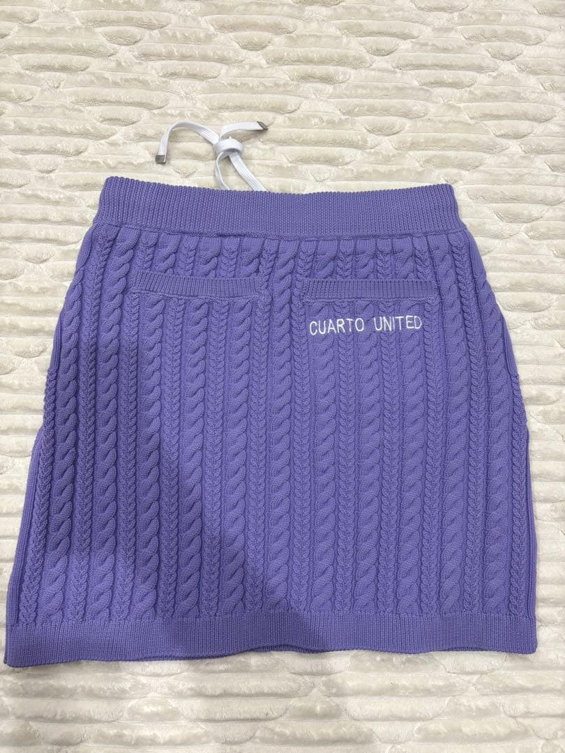 【未使用】CUARTO UNITED セットアップ 上下　スカート パープル