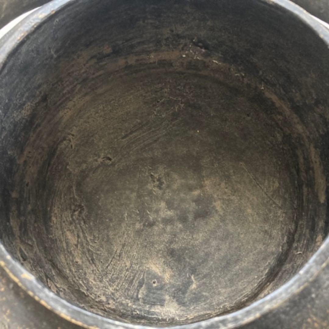 大明宣徳 香炉 手炉 手炙り 火鉢 蓋付き 手提げ 彫刻 透かし 金属 骨董品