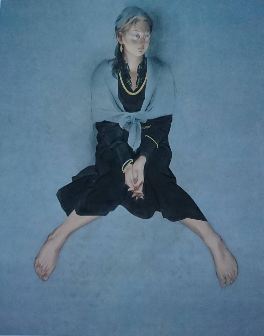 北田 克己、くちなしのころ、厳選、希少画集画、新品高級額 額装付