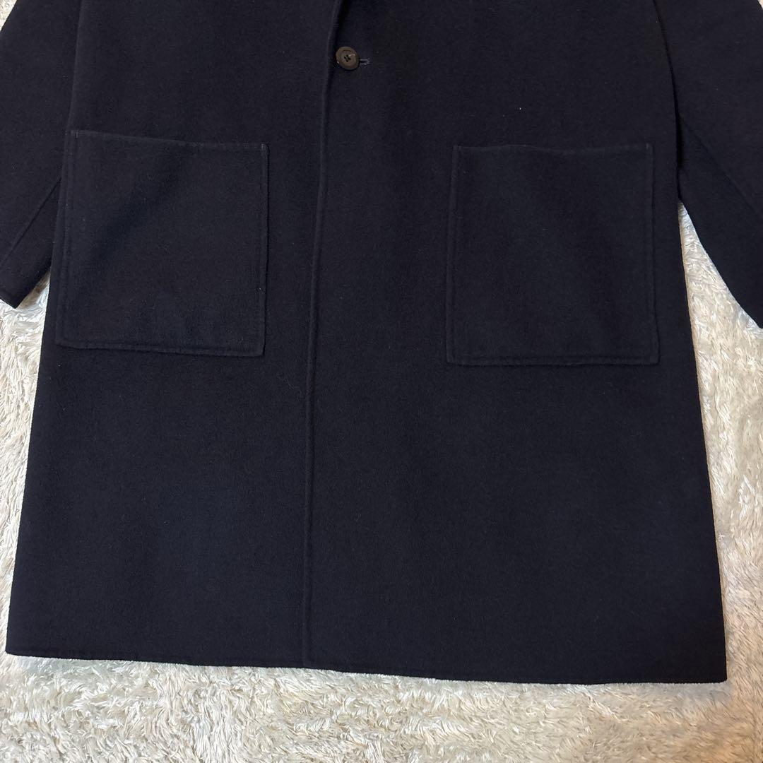 ジャーナルスタンダード レリューム ウールナイロン リバー コート 紺　ネイビー