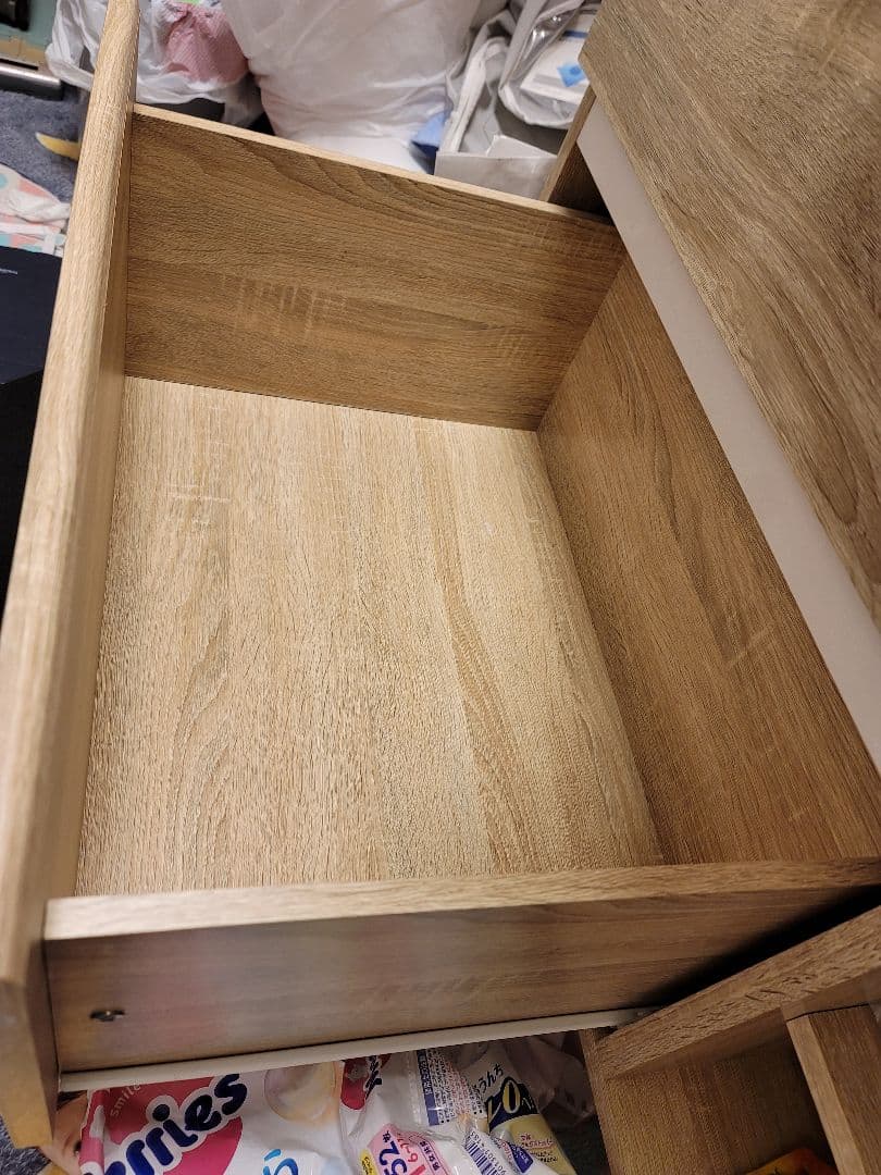 ライトウッド調キャビネット 90cm