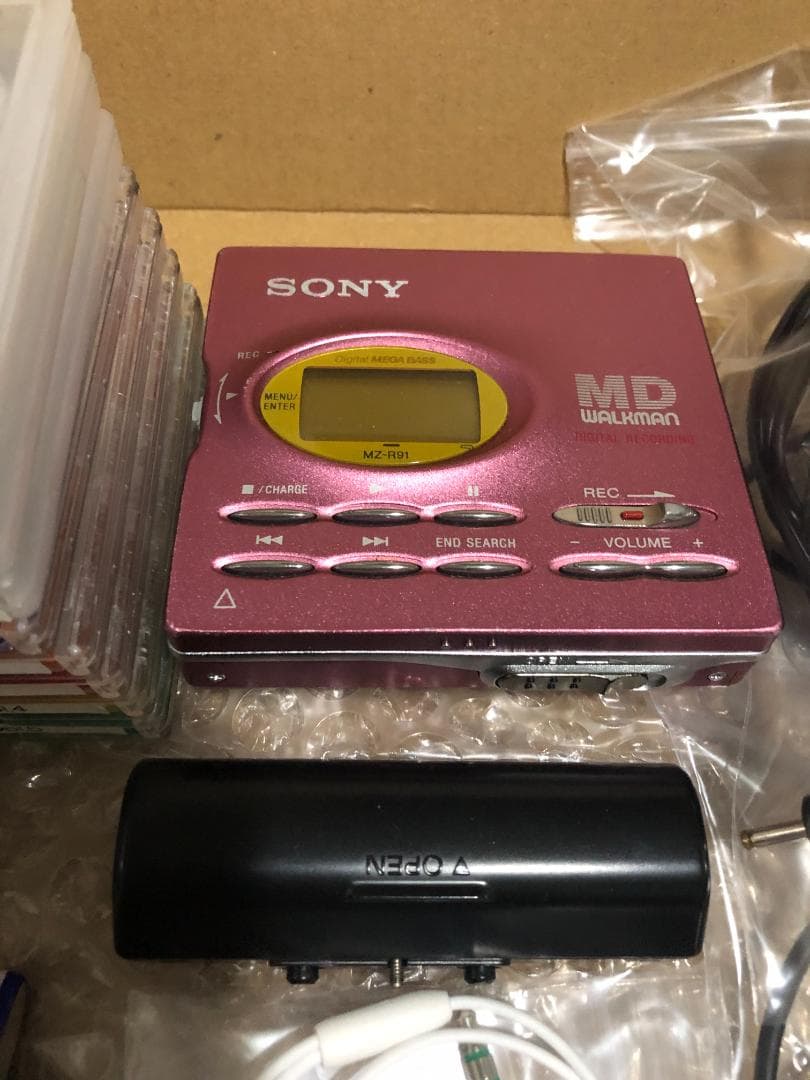 SONY MZ-R91 MDウォークマン　美品　動作良好♬　再生・録音できます