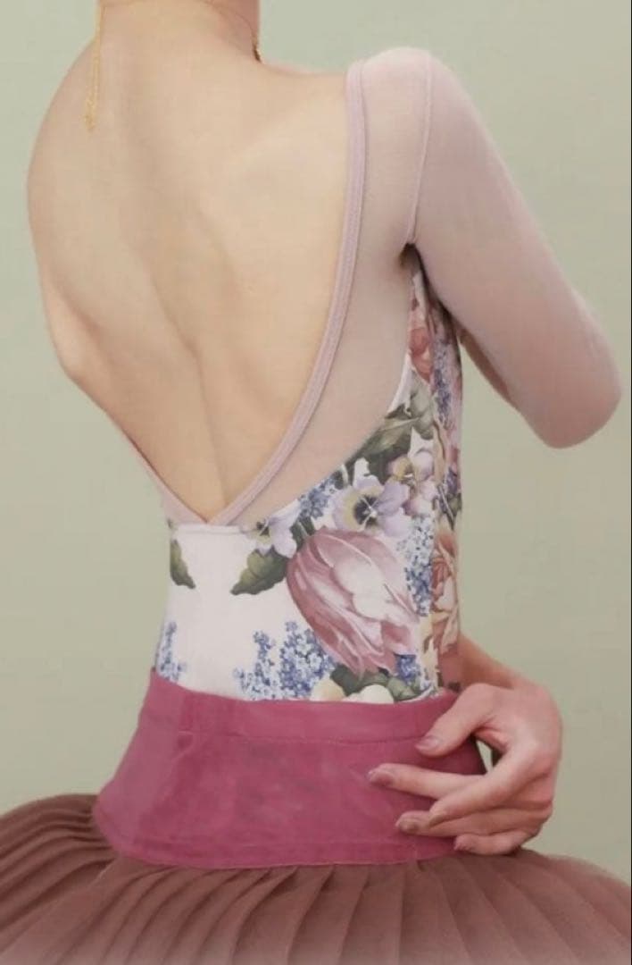 unoa ウノアレオタード・フラワーゲートSサイズ