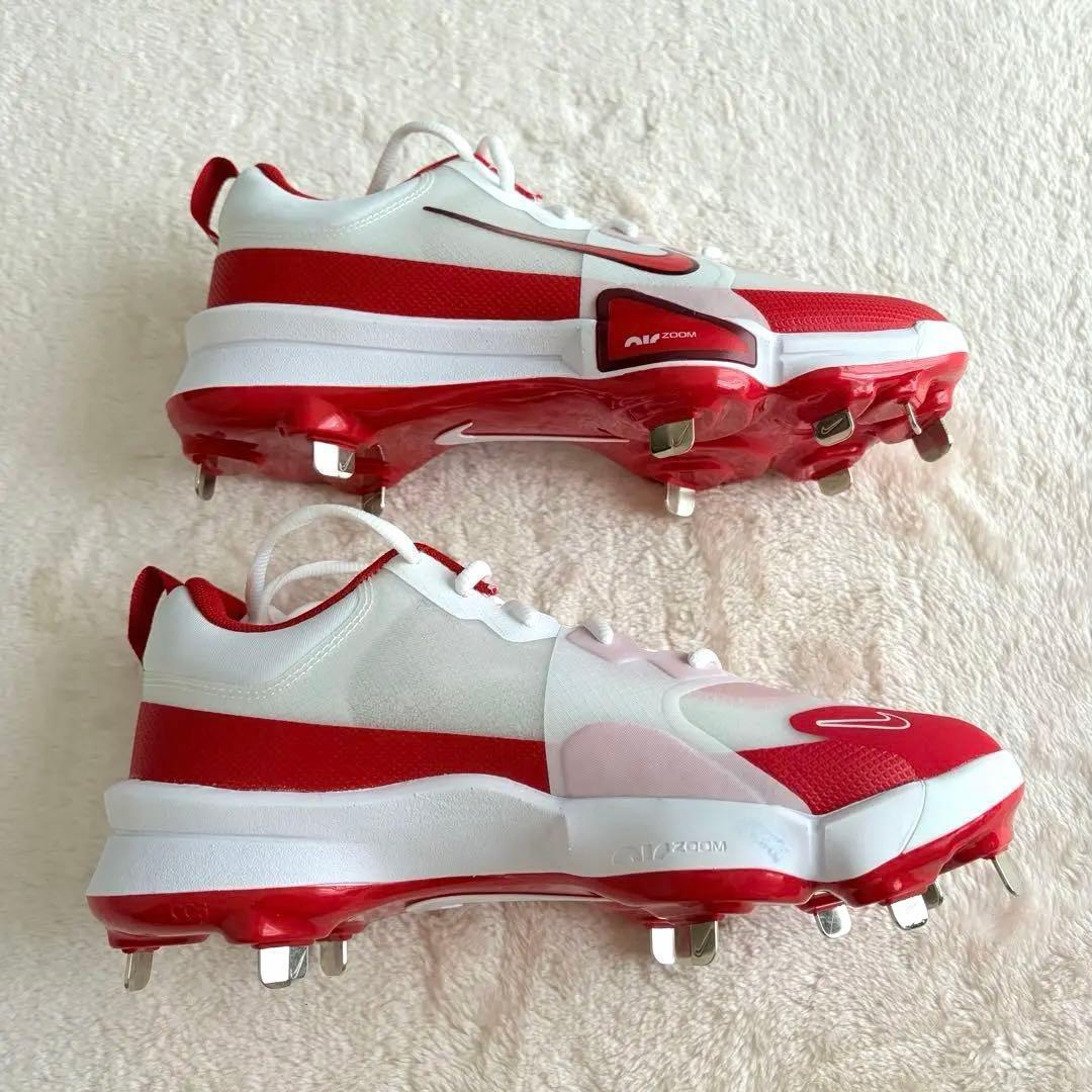 野球スパイク 金属 25.5cm✨未使用 NIKE トラウト9 メタル 赤×白