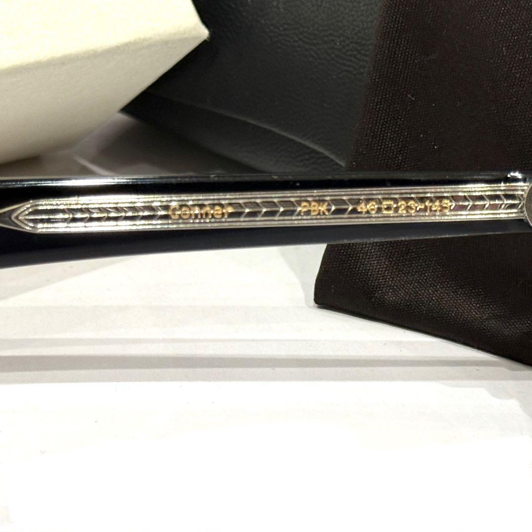 【極美品】正規品 EYEVAN Conner 46 ブラック ライトブルーレンズ