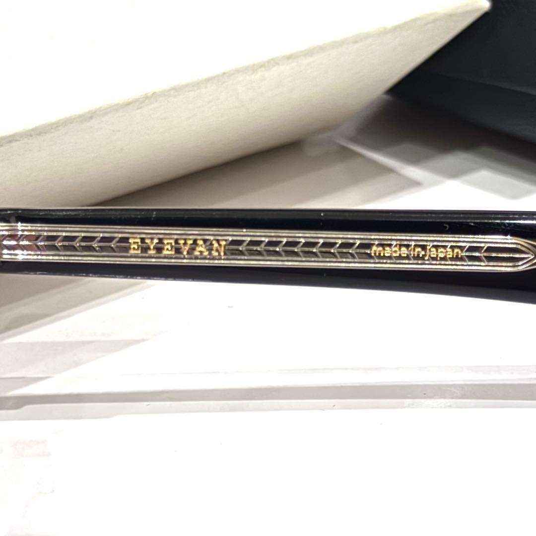 【極美品】正規品 EYEVAN Conner 46 ブラック ライトブルーレンズ