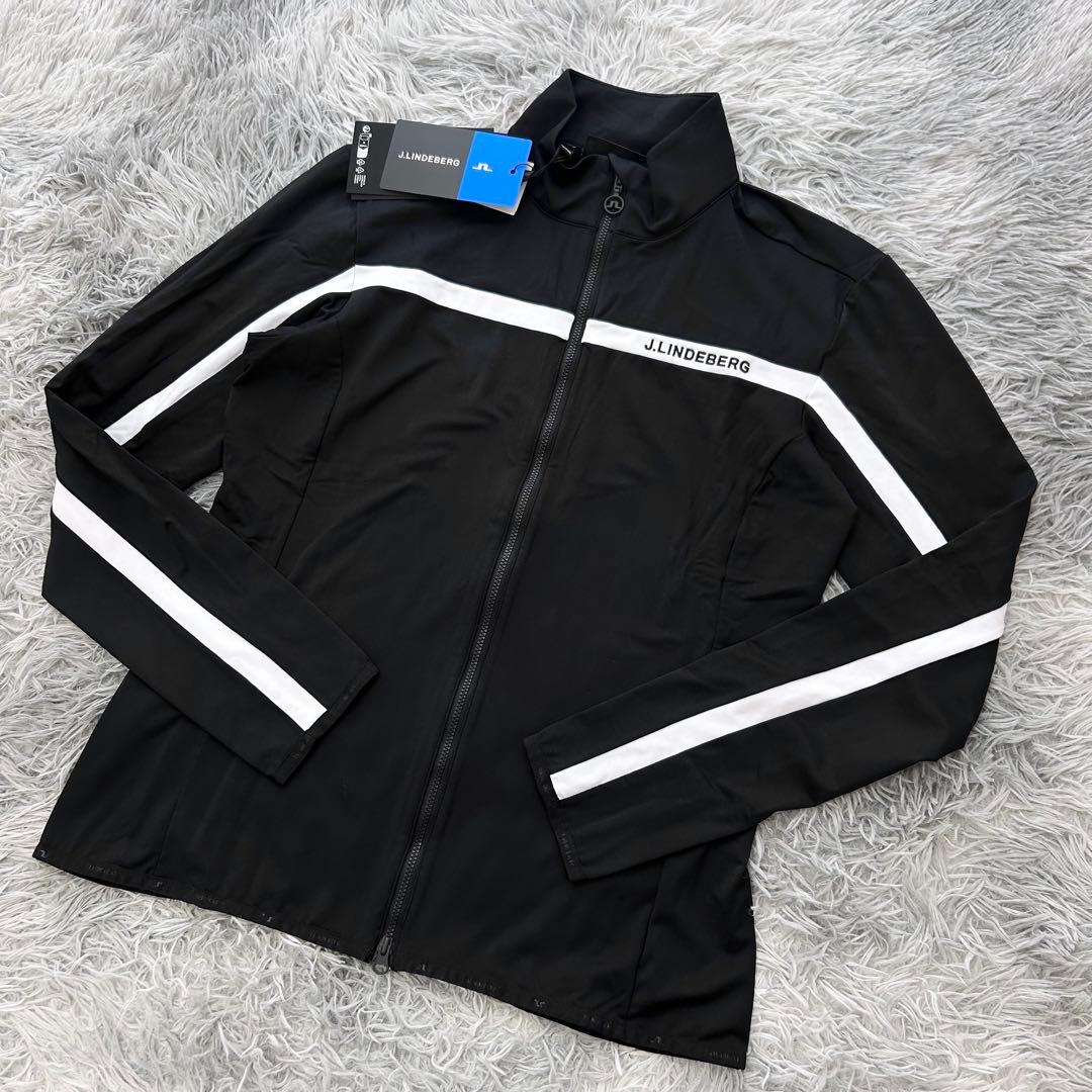 新品　ジェイリンドバーグ　ジャケット　ブラック　ストレッチ　フルジップ　Lサイズ