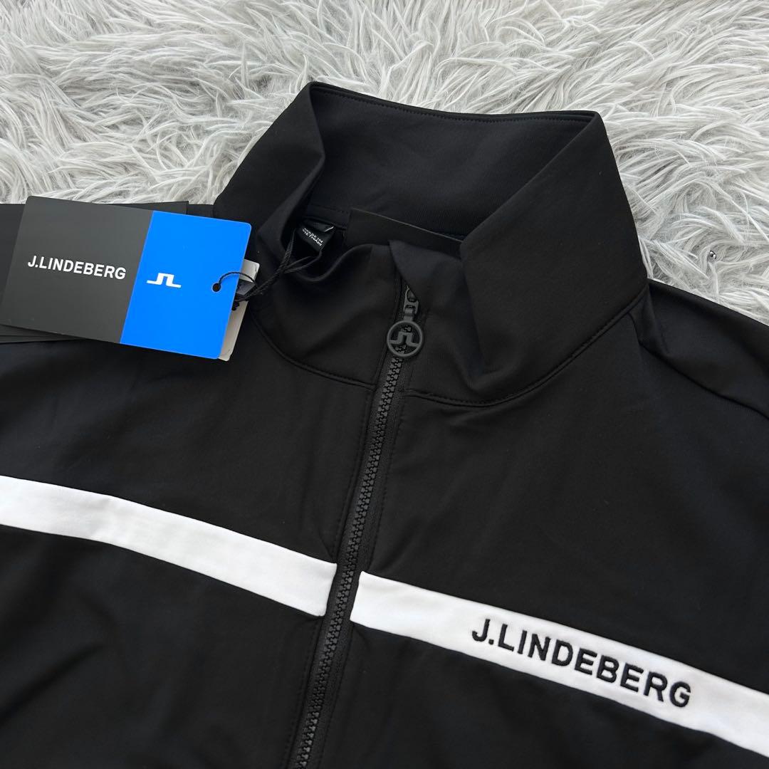 新品　ジェイリンドバーグ　ジャケット　ブラック　ストレッチ　フルジップ　Lサイズ