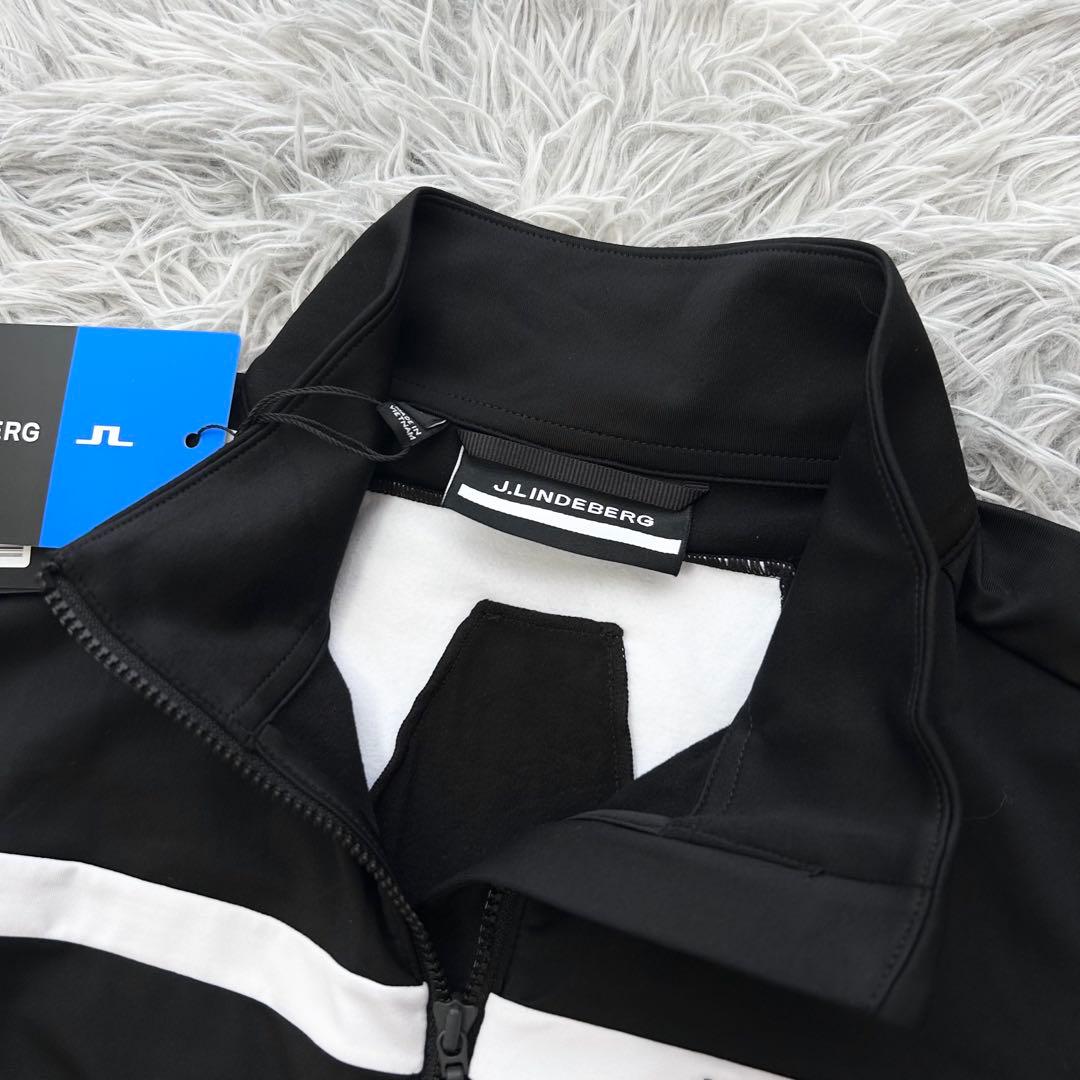 新品　ジェイリンドバーグ　ジャケット　ブラック　ストレッチ　フルジップ　Lサイズ