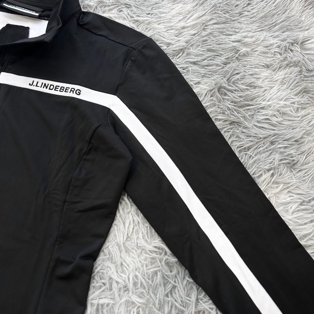 新品　ジェイリンドバーグ　ジャケット　ブラック　ストレッチ　フルジップ　Lサイズ