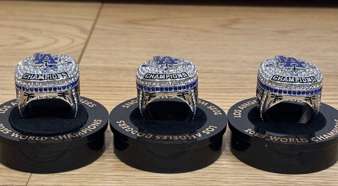 ⭐️正月値下⭐️超希少3人セット大谷翔平・山本由伸・佐々木朗希2025世界一リング