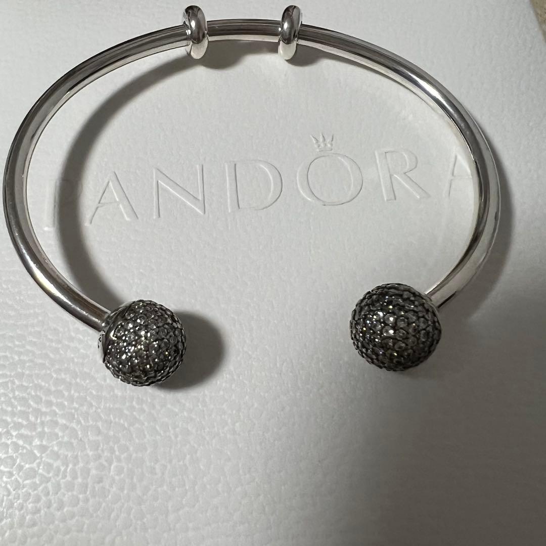 パンドラ　オプーンバングル　パヴェブレスレット