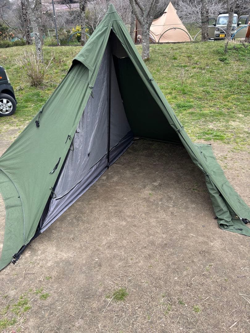 DOD ムシャテント　カーキ色　グランドシート付です。T1-819-KH