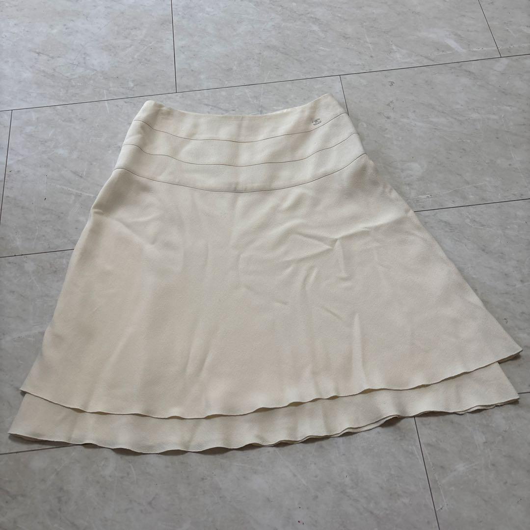定価15万円 CHANEL シャネル スカート 38 裏地シルク