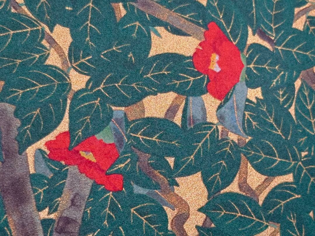 S13 特大 中島千波「老樹三面藪椿」27/150 リトグラフ 31版31色