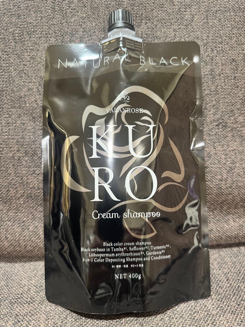 バランローズKURO クリームシャンプー400gナチュラルブラック - メルカリ
