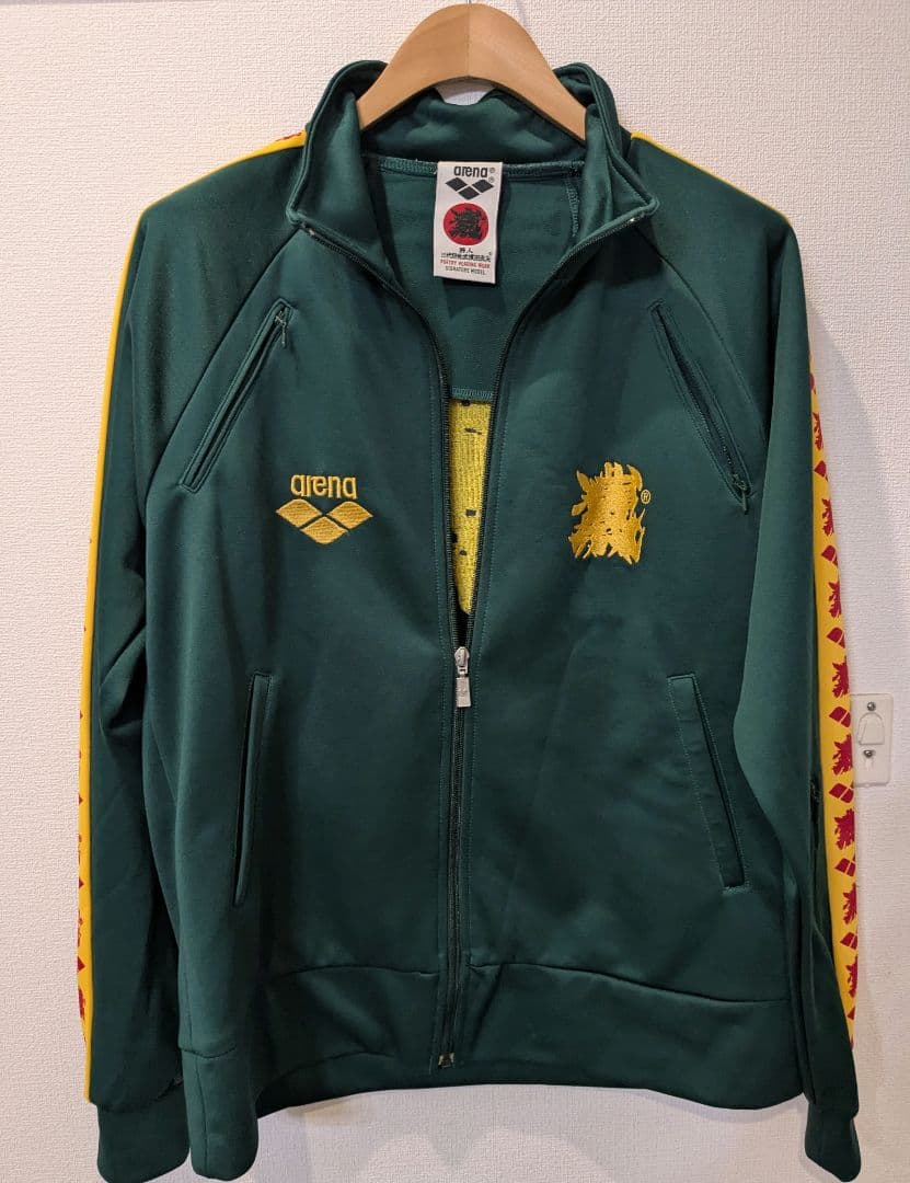 【L】美品　日本製　三代目魚武濱田成夫　デサント　刺繍ロゴ　トラックジャケット