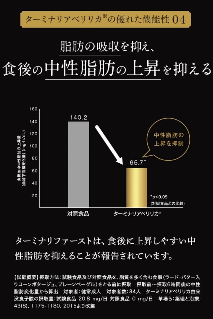 ビタブリッドジャパン ターミナリアファースト 120粒 3袋 ケース付新品未開封