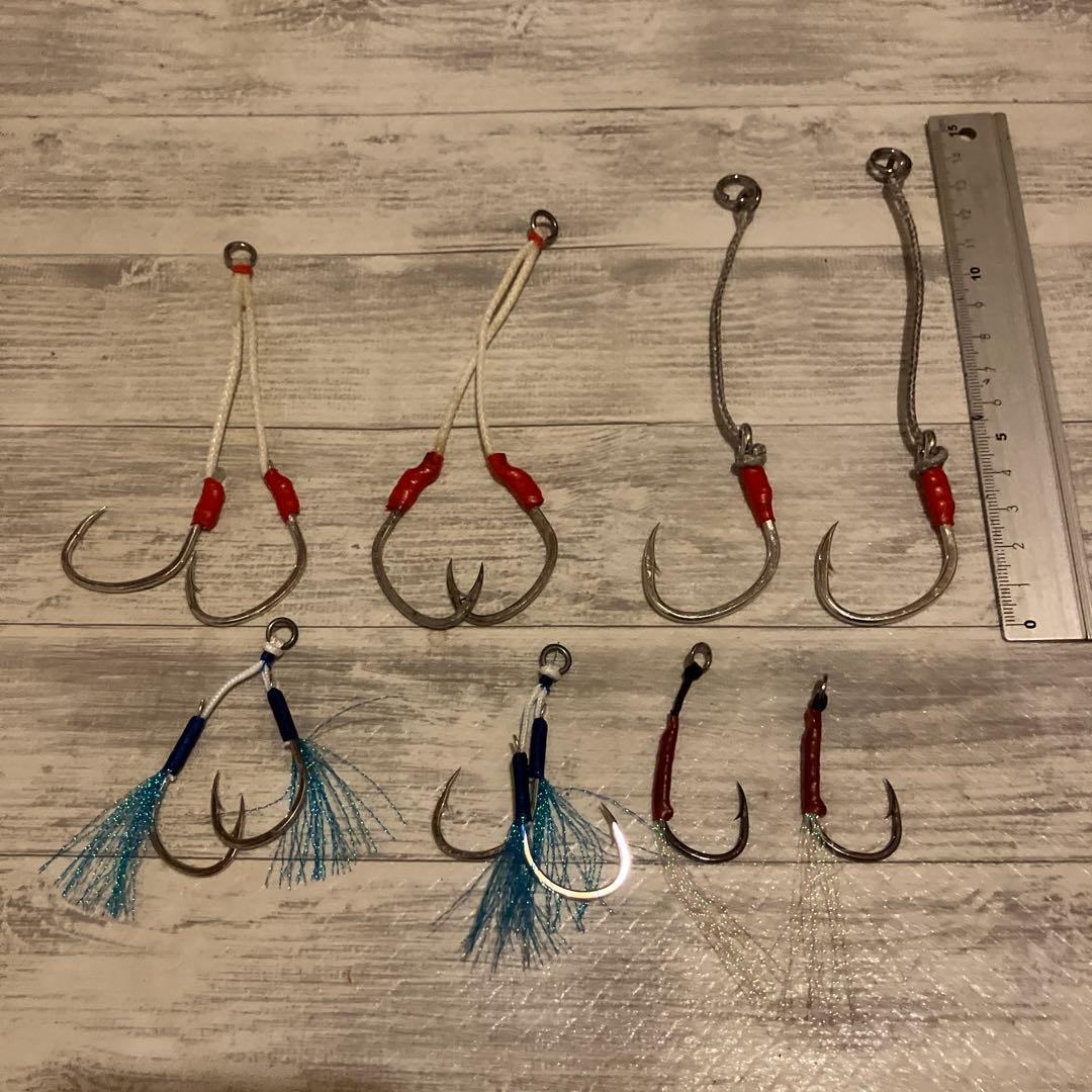 シャウト、シマノ、ダイワ、ゼスタ、ジグパラ等ジグ 20個&アシスト８　速発送