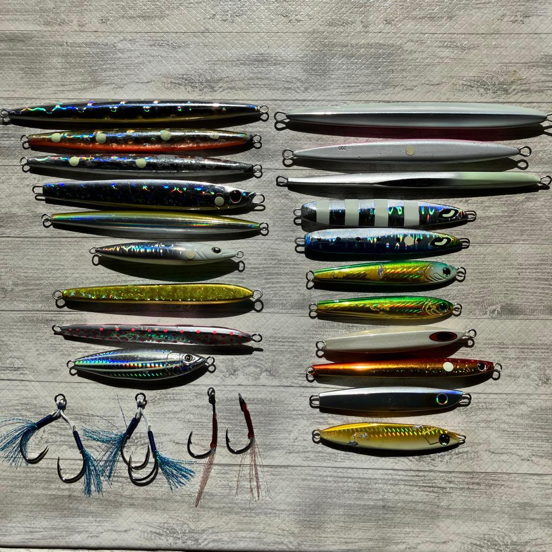 シャウト、シマノ、ダイワ、ゼスタ、ジグパラ等ジグ 20個&アシスト８　速発送