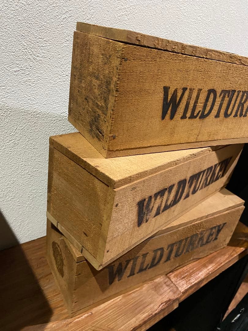 当時物⭐︎WILD TURKEY 木製ボックス 3個セット☆アンティーク