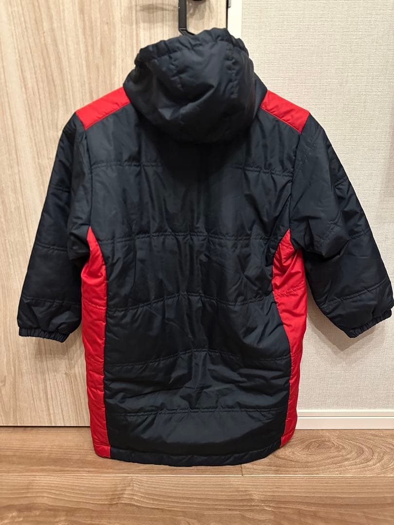 Nike 鹿島アントラーズ　ベンチコート 黒/赤 フード付き