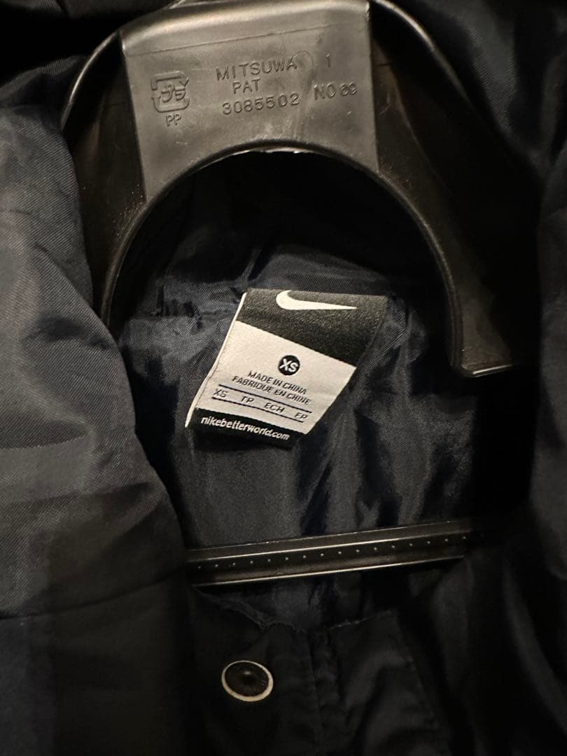 Nike 鹿島アントラーズ　ベンチコート 黒/赤 フード付き