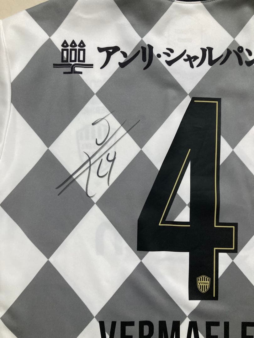 【新品タグ付】ヴィッセル神戸2020アウェイユニフォーム フェルマーレン サイン