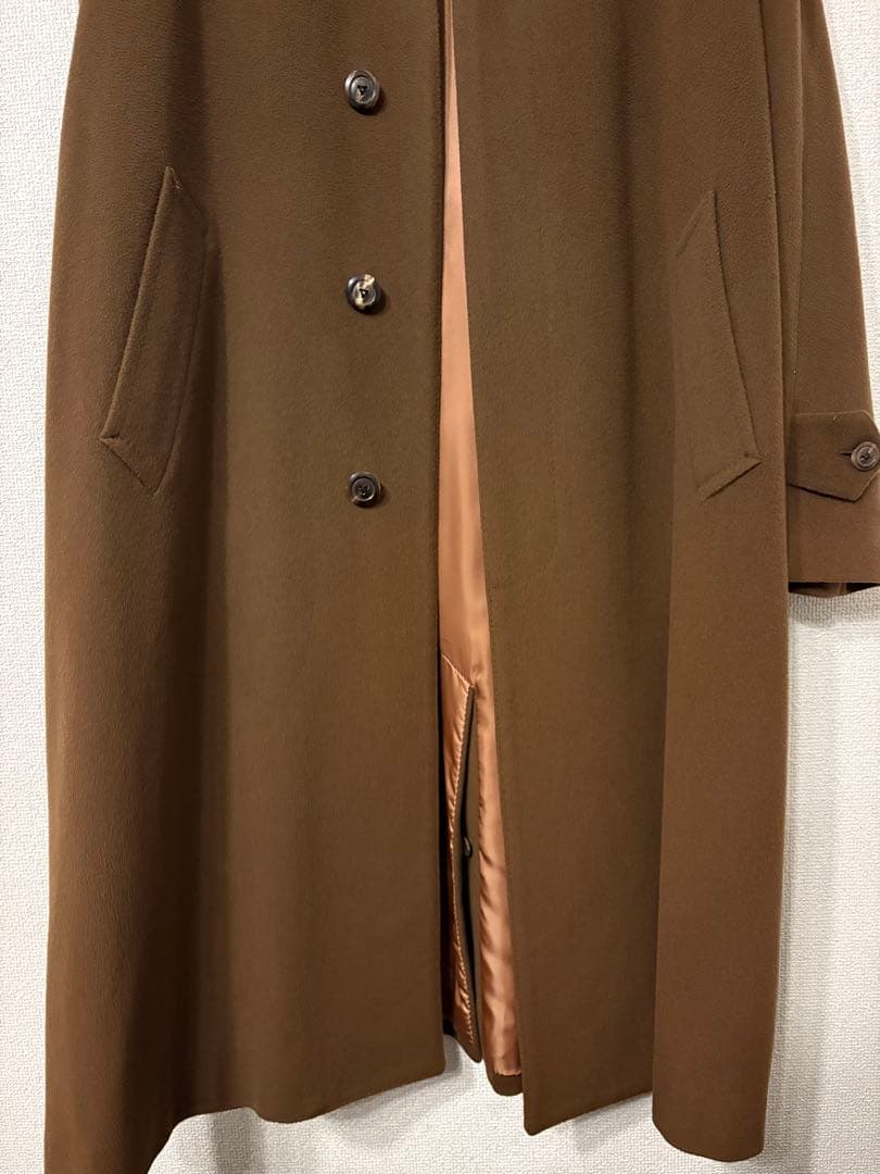 高級カシミア　アプレセイズ　ステンカラーコート　バルマカーンコート