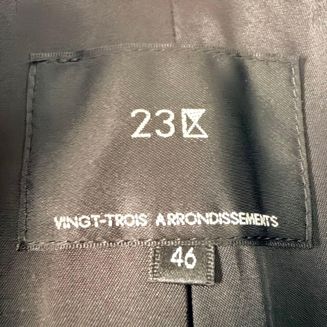 6273 美品✨ 23区 46サイズ カシミヤビーバー スタンドカラーコート 黒