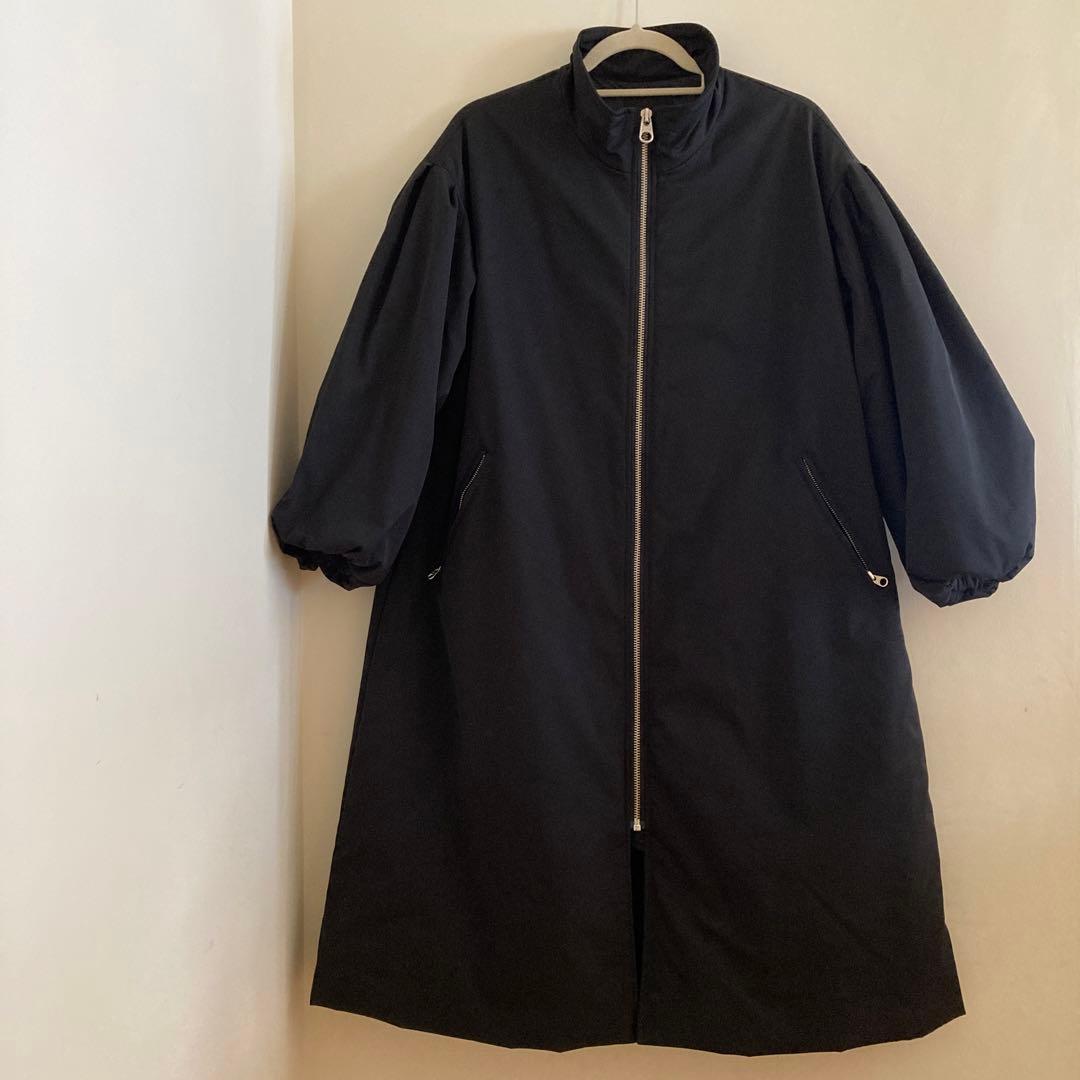 Spick and Span 中綿袖ボリュームコート 黒 ロングコート 36 - メルカリ