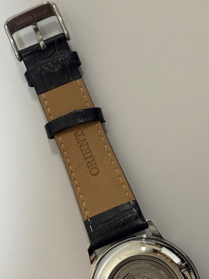 【未使用品】オリエント バンビーノ 自動巻 オープンハート RN-AG0008L