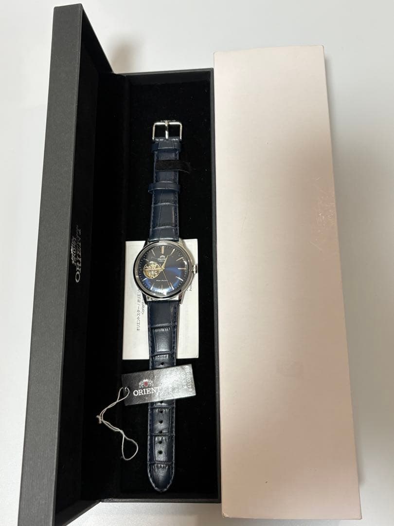 【未使用品】オリエント バンビーノ 自動巻 オープンハート RN-AG0008L