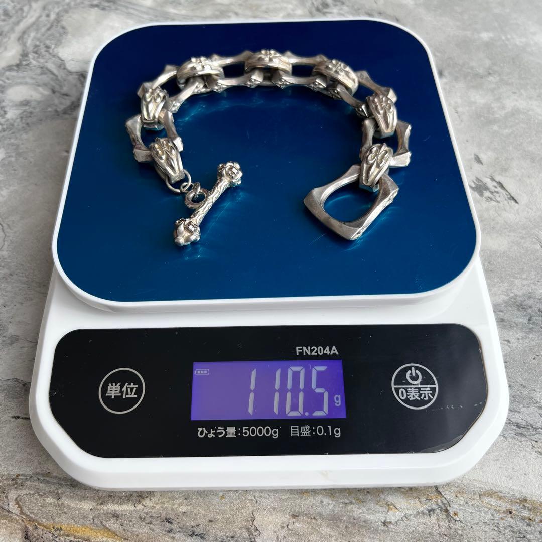 ヴィンテージ フローラルクロス チェーン ブレスレット VINTAGE シルバー