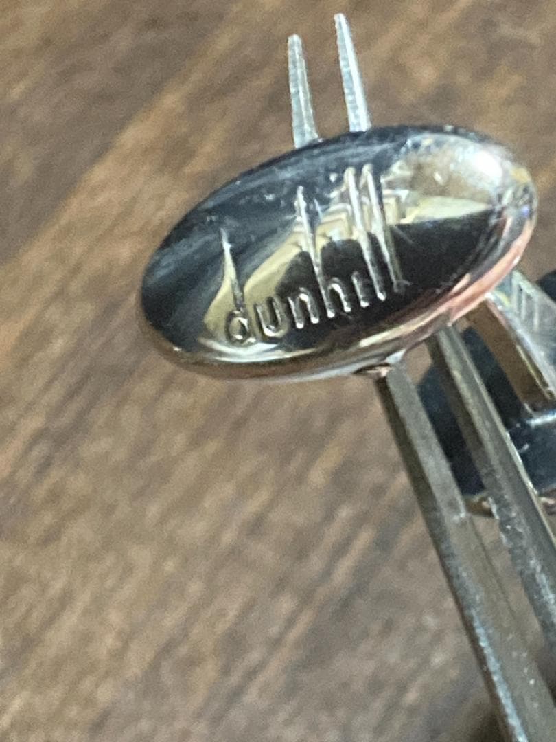 ダンヒル グリーン ペリドット ストーン ドーム カフス タイピン セット