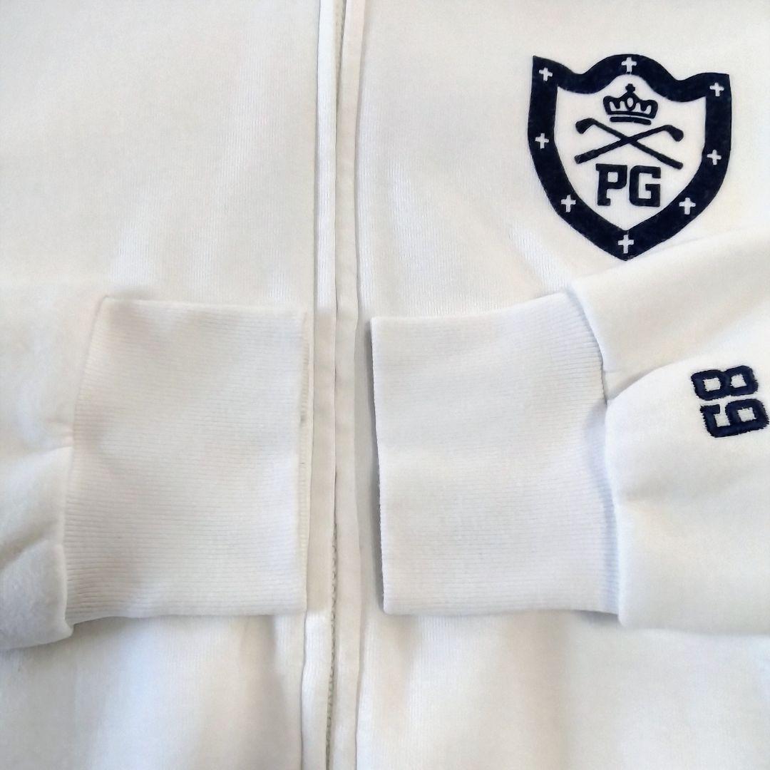 パーリーゲイツ 大きめ スウェット トラックジャケット ブルゾン ダブルジップ